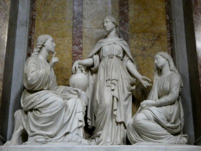 Lyon 2e - Chapelle de l'Hôtel Dieu - Chapelle Sainte Marthe - Retable Jésus chez Marthe et Marie (1)