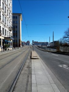Lyon 2e - Cours de Verdun Récamier, en direction du pont Gallieni
