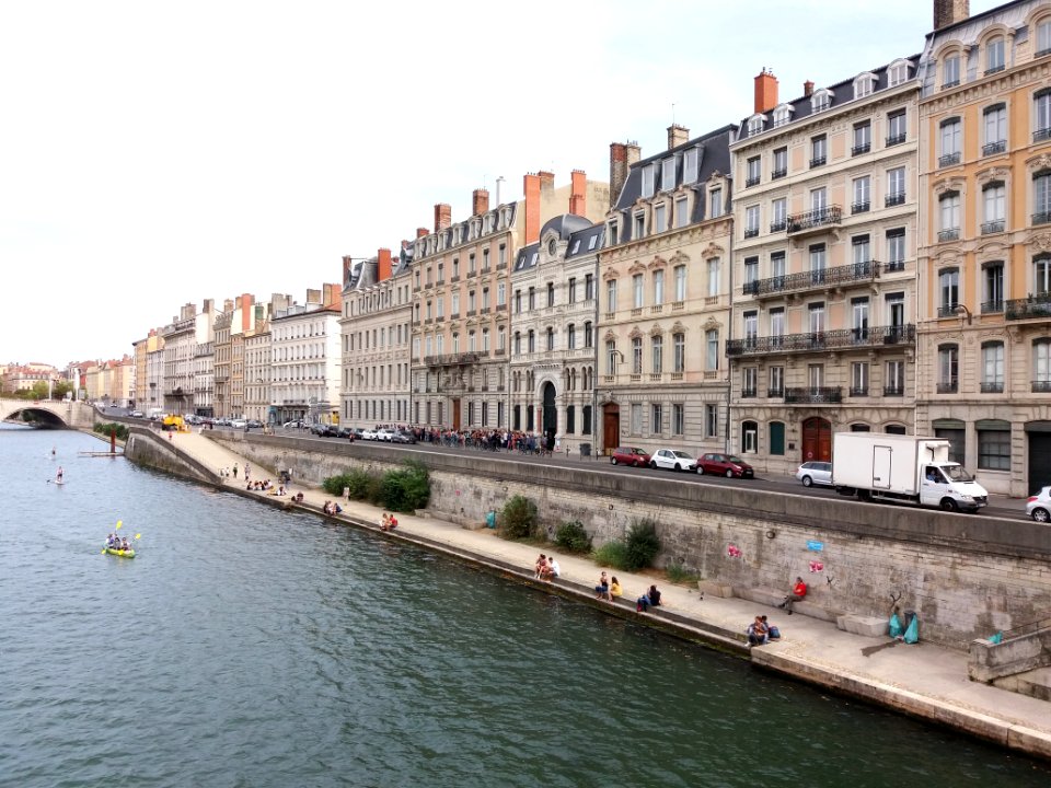 Lyon 2e - Passerelle Paul Couturier - Lyon Kayak 2019, vers le nord (4)