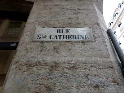 Lyon 1er - Rue Sainte-Catherine, plaque