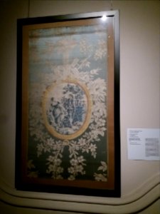 Lyon 2e - Musée des Tissus et des Arts décoratifs, laize de tenture, Le Jardinier et la Bouquetière, Philippe de Lasalle, 1770, MT 2920