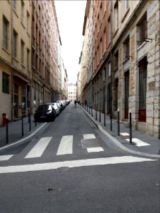 Lyon 1er - Rue Pierre Blanc, depuis la montée des Carmélites