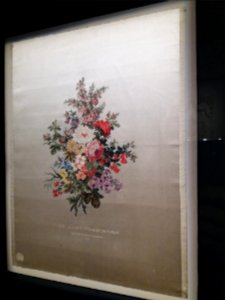 Lyon 2e - Musée des Tissus et des Arts décoratifs, panneau Bouquet de fleurs dédié à l'impératrice Eugénie
