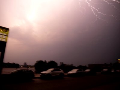 Lightning at thunderstorm from Spandauer-See-Brücke 14