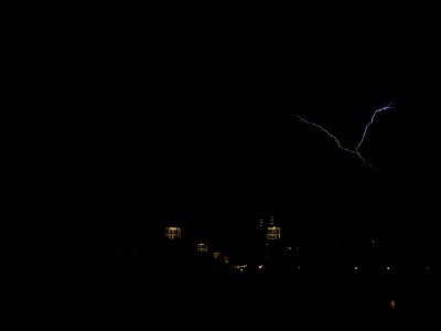 Lightning at thunderstorm from Spandauer-See-Brücke 189