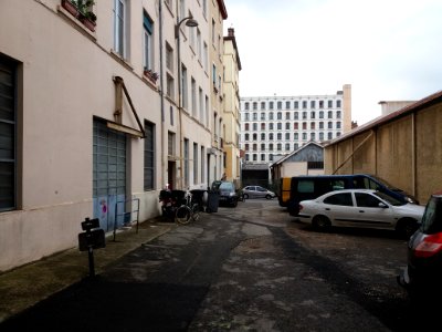 Lyon 1er - Rue Rast-Maupas, depuis le fond de l'impasse