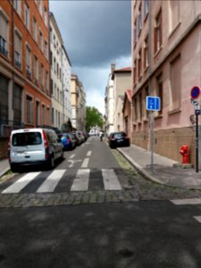 Lyon 1er - Rue Sainte Clotilde, depuis la rue de l'Alma