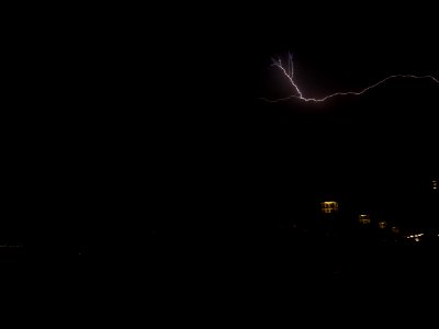 Lightning at thunderstorm from Spandauer-See-Brücke 125