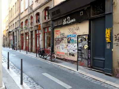 Lyon 1er - Rue Terraille - Depuis la rue Romarin