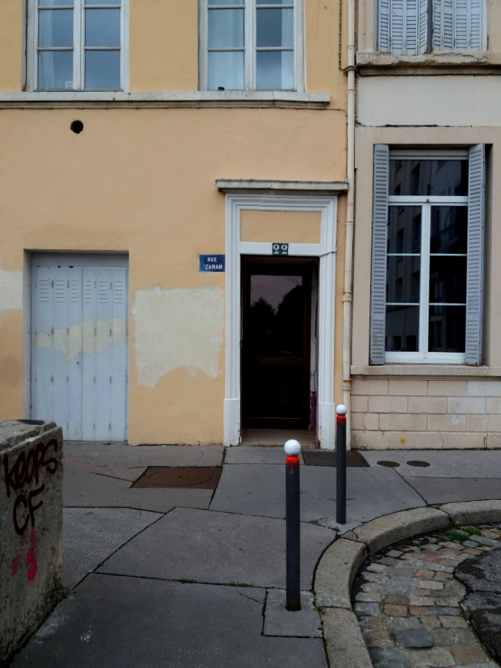 Lyon 1er - Rue Ozanam, porte au numéro 22