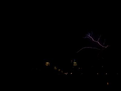 Lightning at thunderstorm from Spandauer-See-Brücke 187