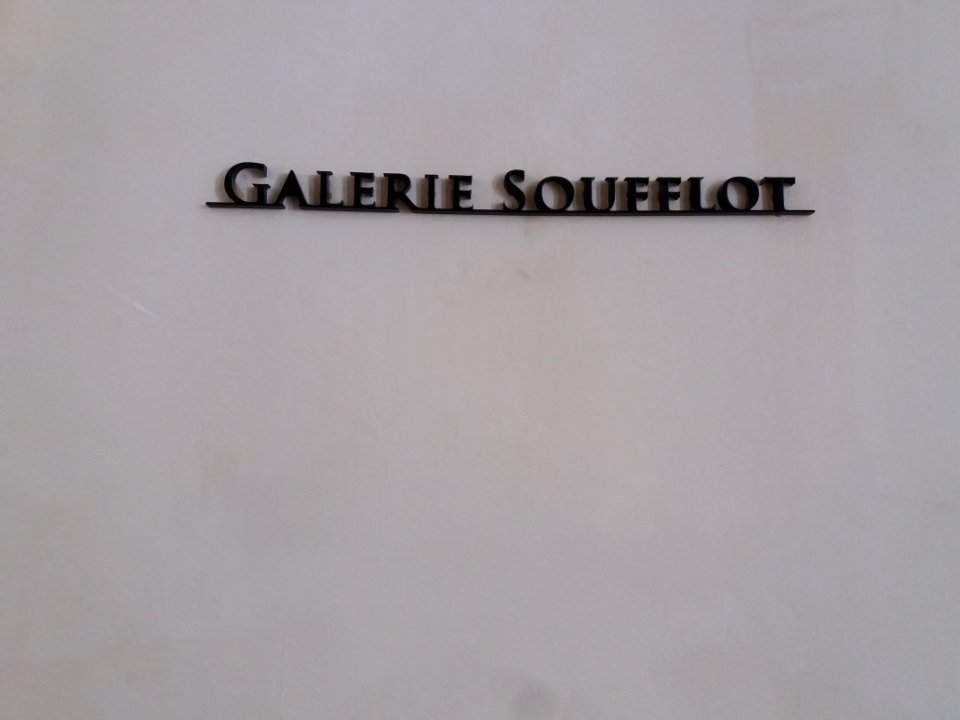 Lyon 2e - Hôtel-Dieu, galerie Soufflot, plaque