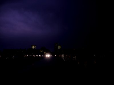 Lightning at thunderstorm from Spandauer-See-Brücke 190