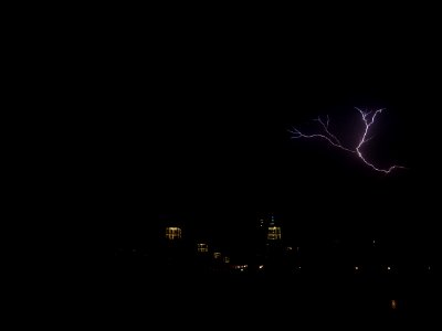 Lightning at thunderstorm from Spandauer-See-Brücke 188