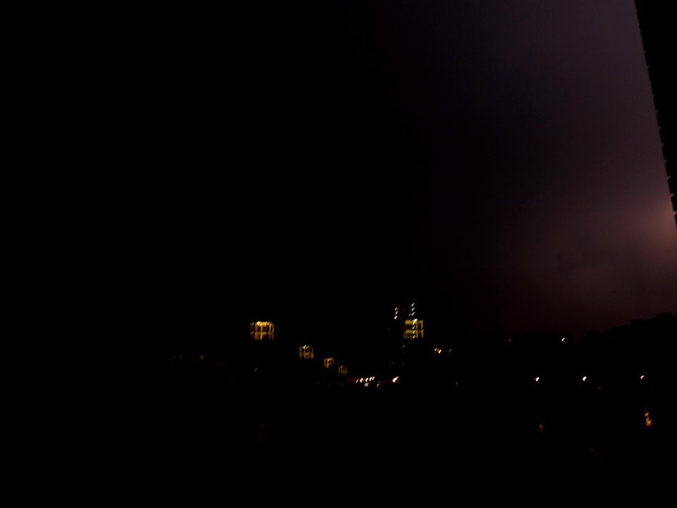 Lightning at thunderstorm from Spandauer-See-Brücke 142