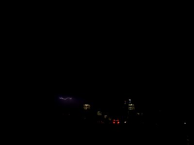 Lightning at thunderstorm from Spandauer-See-Brücke 203