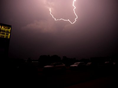 Lightning at thunderstorm from Spandauer-See-Brücke 20