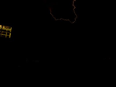 Lightning at thunderstorm from Spandauer-See-Brücke 25