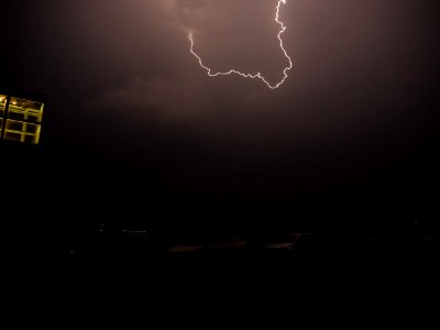 Lightning at thunderstorm from Spandauer-See-Brücke 23