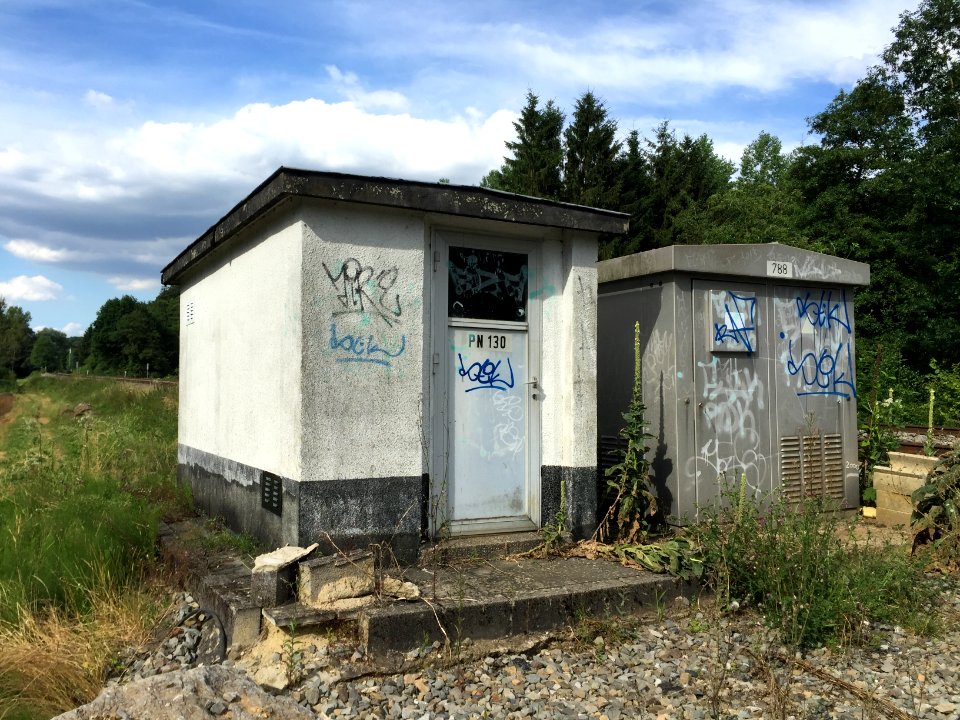Ligne 132 de la SNCB à hauteur de la rue du Tordoir à Cour-sur-Heure