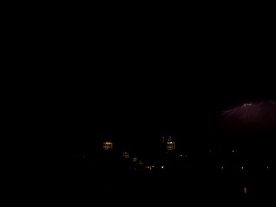 Lightning at thunderstorm from Spandauer-See-Brücke 181