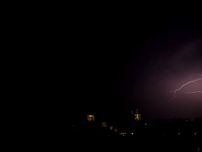 Lightning at thunderstorm from Spandauer-See-Brücke 152