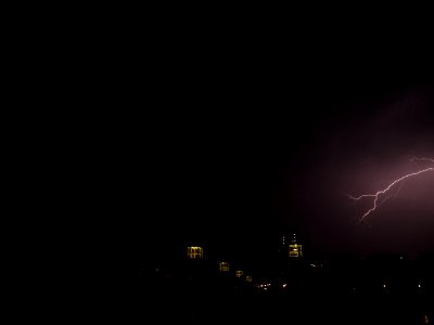 Lightning at thunderstorm from Spandauer-See-Brücke 153