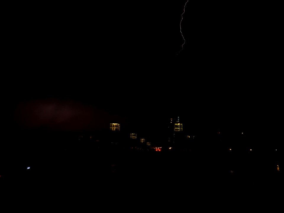 Lightning at thunderstorm from Spandauer-See-Brücke 179
