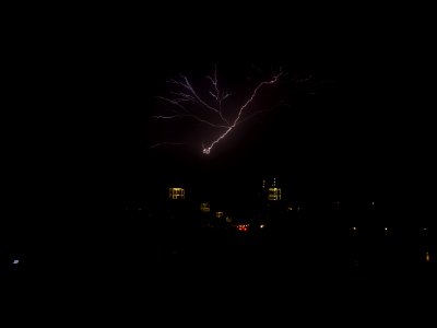 Lightning at thunderstorm from Spandauer-See-Brücke 172