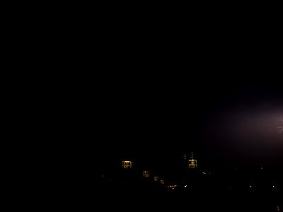 Lightning at thunderstorm from Spandauer-See-Brücke 150