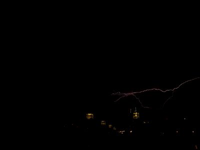 Lightning at thunderstorm from Spandauer-See-Brücke 157