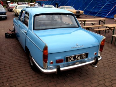 Ligth blue Peugeot 404, Dutch licence registration DL-56-15 p1