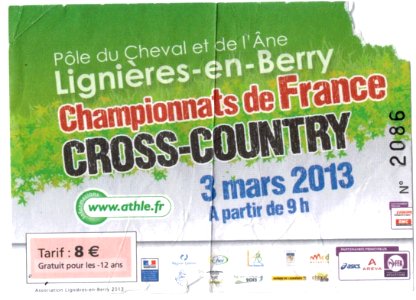 Lignieres cross ticket