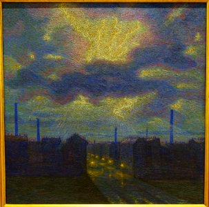 Lightning by Luigi Russolo, 1910 - Galleria nazionale d'arte moderna - Rome, Italy - DSC05506
