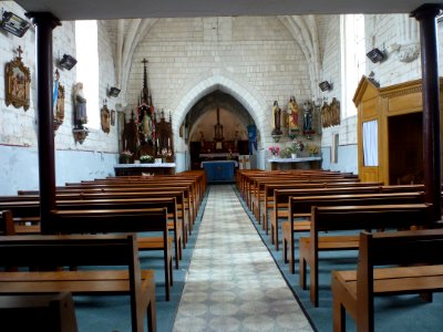 Ligny-lès-Aire (Pas-de-Calais, Fr) église, intérieur