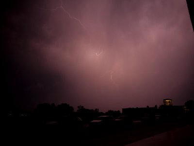 Lightning at thunderstorm from Spandauer-See-Brücke 62