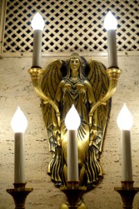 Lighting fixture - Palmer House Hilton Hotel - Chicago, Illinois, USA - DSC06287