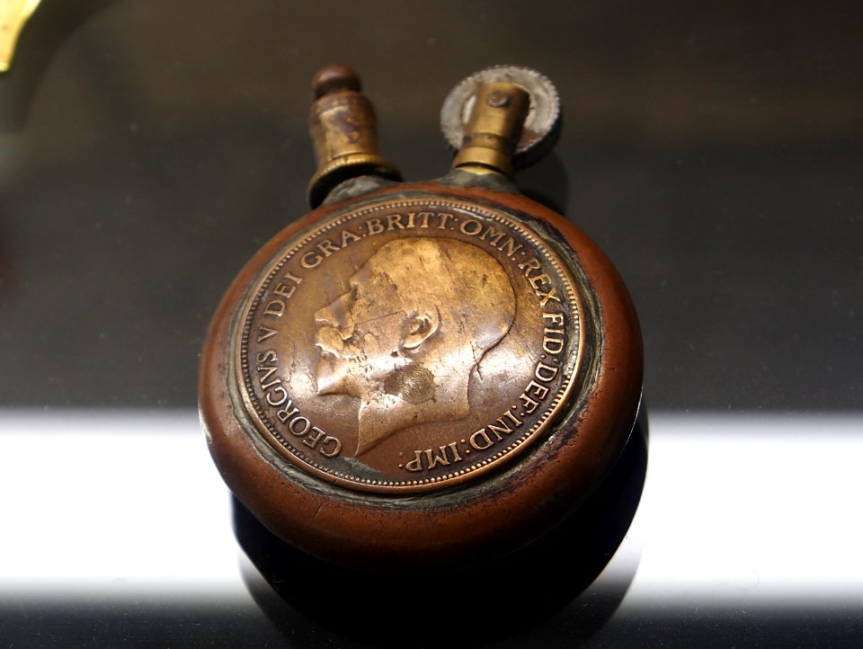 Lighter with inscription, Georgivs V Dei Gra Britt Omn Rex Fid Def Ind Imp, Musée Somme 1916, pic-116