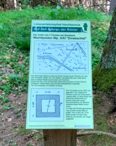Limeswachturm Wp 3-43, Schild