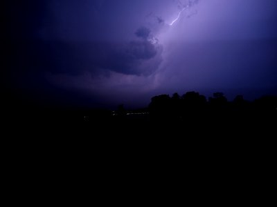 Lightning at thunderstorm from Spandauer-See-Brücke 211