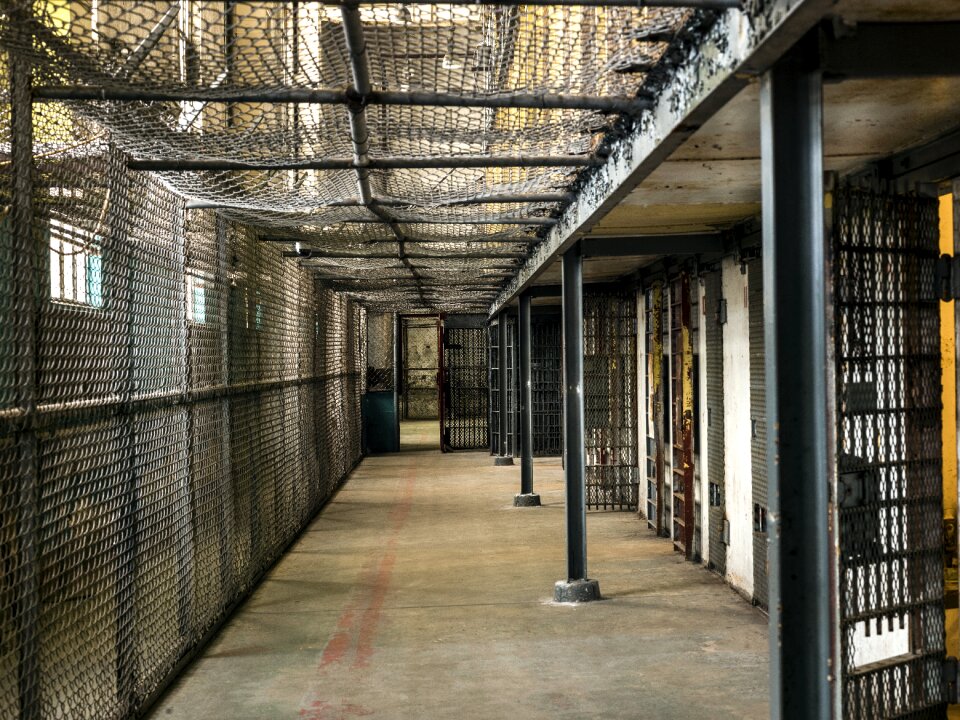 Prison cell prison wing tract