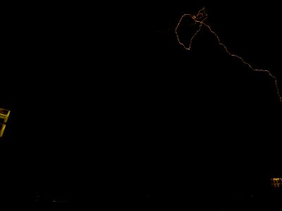 Lightning at thunderstorm from Spandauer-See-Brücke 39