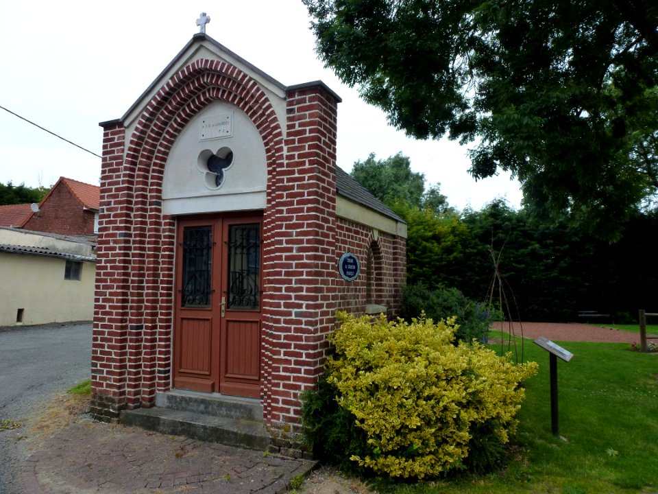 Liettres (Pas-de-Calais) oratoire Notre-Dame de Lourdes, extérieur