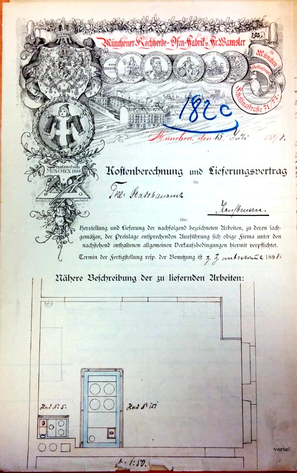 Liefervertrag Wamsler Stadtsaal Kaufbeuren