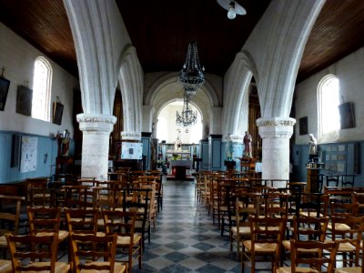Liettres (Pas-de-Calais) église Saint-Pierre intérieur