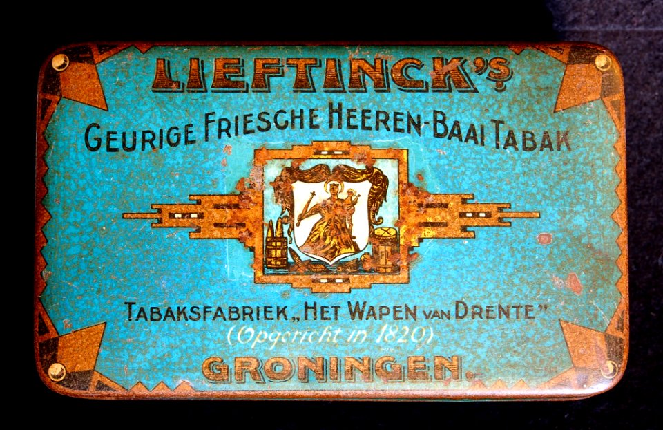 Lieftincks Geurige Friesche Heeren-Baai Tabak blik foto 3