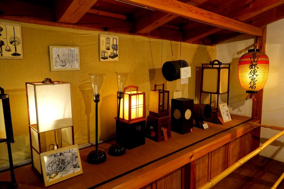 Lights and lanterns - Hirata Folk Art Museum - Takayama, Gifu, Japan - DSC06809