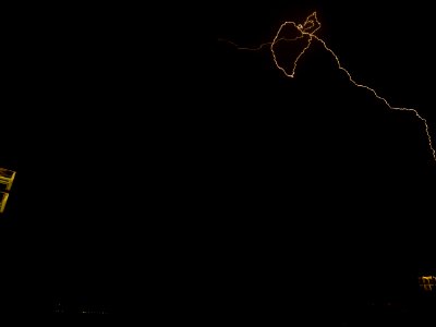 Lightning at thunderstorm from Spandauer-See-Brücke 38