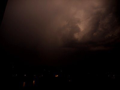 Lightning at thunderstorm from Spandauer-See-Brücke 56