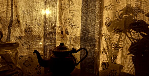 Silhouette sunlight window